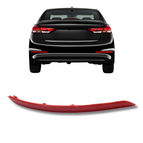 UPPARTS Rear Bumper Reflector Light For 2017 2018 Hyundai Elantra GL GLS L LE Sport Limited SE Eco - Fits Driver Side - Reflector Light Includes Lens and Housing - Replacement For 92405 F2000