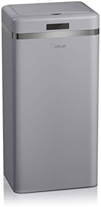Swan SWKA4500RN Retro 45L Square Sensor Bin (Red)