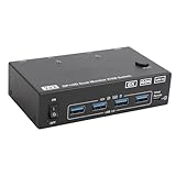 Ultra haute définition: support des résolutions jusqu'à 8k à. 60 Hz et 4K à. 120 Hz, ce commutateur KVM assure des expériences visuelles claires. Il est en arrière compatible avec 4K à. 60Hz, 1080p et 720p, et il reconnaît automatiquement les résolutions lors de la commutation entre les sources.