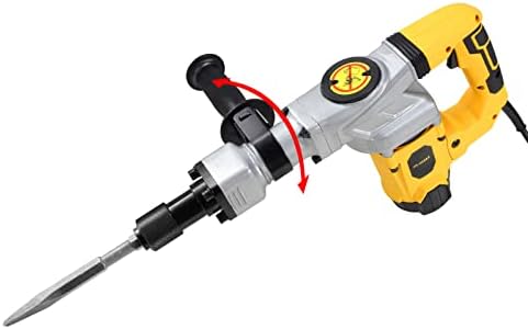 Heavy Duty Concrete Breaker Kit Jackhammer,Demolition Drills,Electric Demolition Jack Hammer with Case Gloves