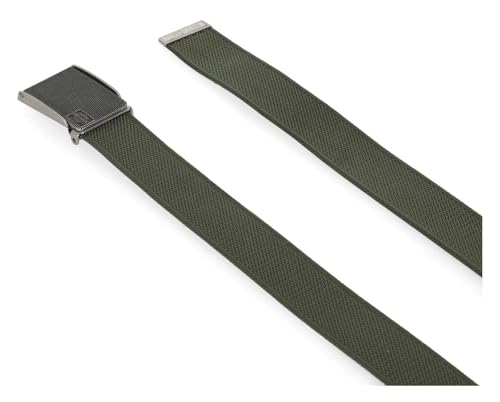 Harley-Davidson Men's Bar & Shield Logo Bottle Opener Nylon Web Belt - Green3