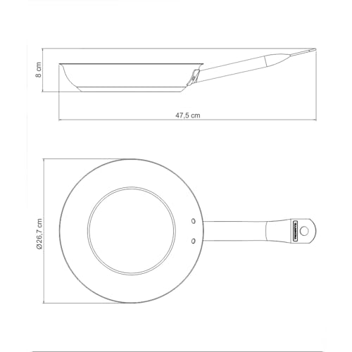 Tramontina Stainless Steel Frying Pan (Non-Stick, 26 cm (2.0l)) - Image 5