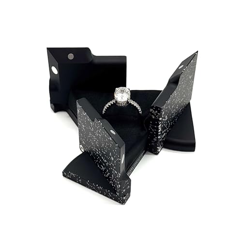 DEGREES° OF FREEDOM Authentic Kinetacube™ Ring Box (Personalized Starfield and Text Engraving)