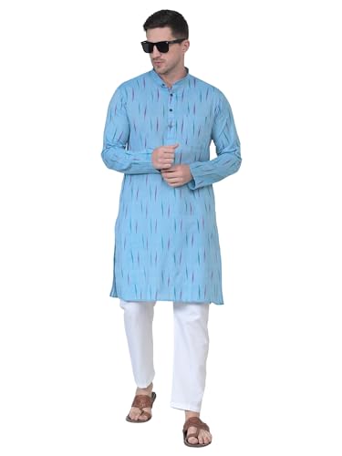 Kurta homme coton ample contre la chaleur robe indienne légère - 6
