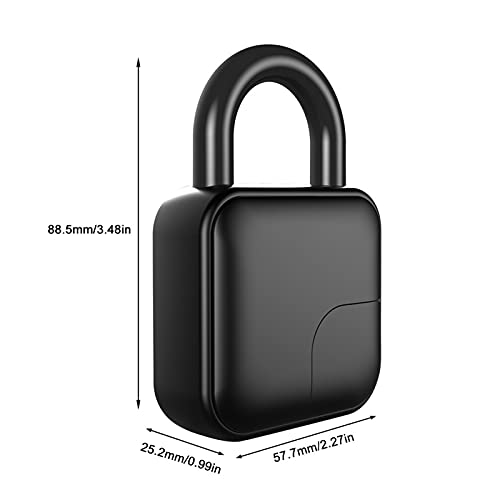 Cadeado com impressão digital, fechadura elétrica sem chave, fechadura eletrônica com impressão digi