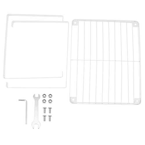 HOOTNEE 1pc Cabinet Storage Shelf Closet Organizer Rack Iron Wardrobe Partition Frame for Easy Installation and Storage for Clothes Shoes and Sundries No Odor Includes Film