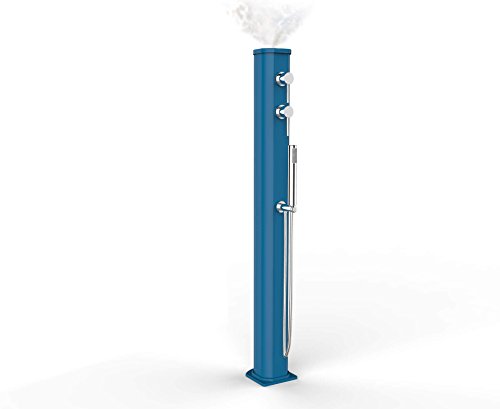 Arkema De Ducha Solar De Exterior Con Nebulizador Mezclador Y Ducha Mueble Jolly Go Azul