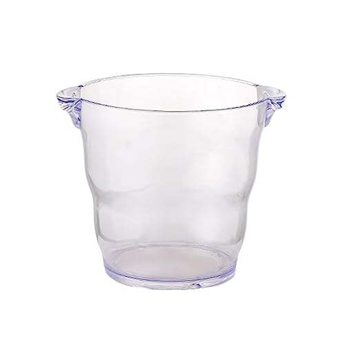 Cubo de hielo 5 litros acrílico transparente para fiestas Cubo de hielo de plástico para cócteles Cubo de vino Enfriador para refrigerador Cubo para champán o cerveza