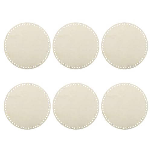 Panier rond en bois naturel de 22,5 cm pour loisirs créatifs