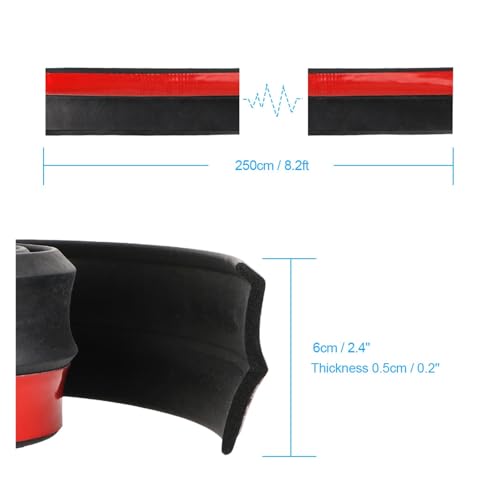 Tira goma falda lateral para proteger tu coche en ciudad con este protector parachoques 6