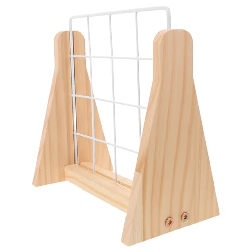 Base de Madera Maciza en un elegante estante metálico para collares 2