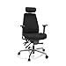 Produktbild hjh OFFICE 608992 Profi Bürostuhl Phoenix PRO I Stoff Schwarz ergonomischer Drehstuhl, individuell einstellbar