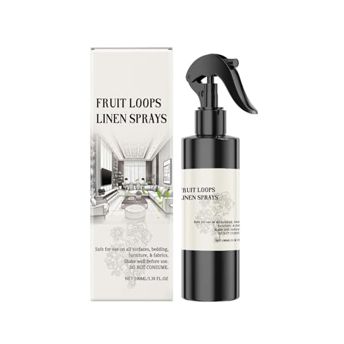 Linen Sprays Household Fragrance Spray Lightweight Quick Drying Air Fresh Neutral Bedroom Living Room Suitable For Fabric Deodorization Lasting 100ml 735w (Grey, 3.8x6.3x16.8cm)