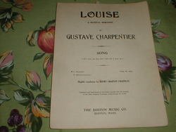 Sheet music Louise by Gustave Charpentier SOPRANO, Voice & Piano Book