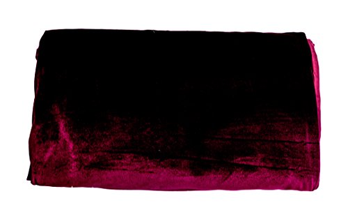 Amore Beaute Handmade 6 Piece Dark Red Velvet Luxury Bedspread with Cushion Covers - Couture Bed Cover in Luxe Velvet - Deep Red Coverlet - Bedspread with 5 Cushion Covers - Velvet Cushion Covers - Red Bedding - Gift - Registry - Wedding - Christmas - Anniversary - Valentine - Eclectic Bedding - Eclectic Bedroom Decor - Image 7