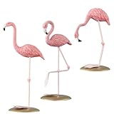 Ornement décoratif flamant rose - cette adorable figurine de flamant rose artisanale peut également être utilisée avec d'autres accessoires de loisirs créatifs ou comme accessoire photographique