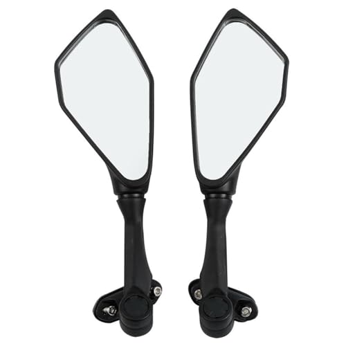 Espejos retrovisores negros para Kawasaki ZX6R con acabado aerodinámico de alta resistencia