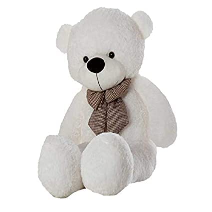 Image of HUG 'n' FEEL SOFT TOYS Soft Toys Long Soft Lovable hugable Cute Giant Life Size Figure Toy Bear Plush & Stuffed Toys (Pillow, Heart Eye) Lovely Teddy Figure Toy