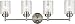 Kichler 45887NI Winslow Vanity, 4-Light 300 Total Watts, Brushed Nickel