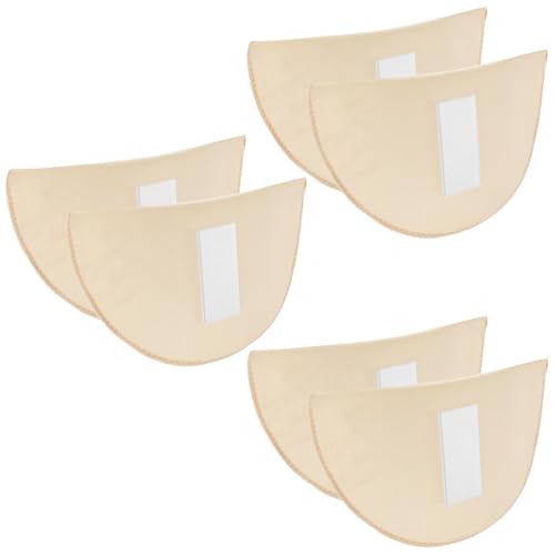 3 Pairs Set-in Shoulder Pads for Womens Clothing, 1.5cm Thick Breathable Sponge Pads, Removable Shoulder Enhancer for Costume Suit Blazer T-Shirt (Flesh Color)