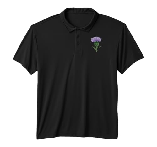 Scottish Thistle Flower of Scotland Performance Polo Shirt