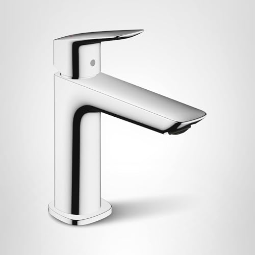 hansgrohe Logis Fine Modern 1-Handle 1-Hole 7-inch Tall Bathroom Sink Faucet in Chrome, 71253001 thumbnail 9