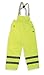 CONDOR 4PCU7 Bib Overalls, Rainwear, 4XL, Hi-Vis Yellow