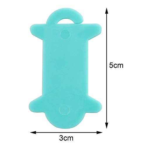 NX Garden Winding Plate Board 20PCS Mini Size Colorful Durable Plastic Thread String Winder Plate Bobbin for Embroidery Craft