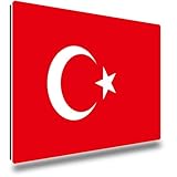 TRIOSK Kühlschrankmagnete Länderflaggen Magnet Flagge Türkei Länder Reise Souvenir Geschenk für...