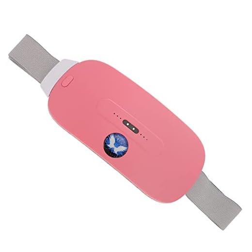 Healifty Menstruationsvärme Portabel Trådlös Värmeplatta Elektriskt Midjebälte Som Vibrerar Massage Uppvärmningskuddar För Kramper Magen