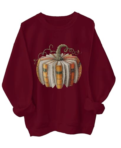 Fall Book Pumpkin Sweatshirt Fall Teacher Sweatshirt Halloween Teacher Hoodie