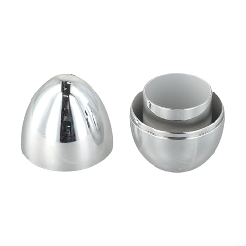 Rehoetom Porta-stuzzicadenti creativo a forma di uovo, per decorare la casa, in plastica elettrolitica oro e argento, organizer da tavolo per cucina o sala da pranzo (argento)