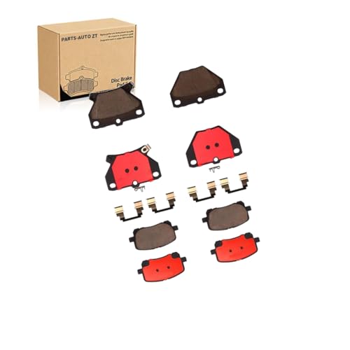 Front Rear Set Disc Brake Pad Set,Automotive Replacement Brake Pads Replacement 446620090, 88972099 2 PCS for Toyota Matrix,Corolla 2005 2006 for Pontiac Vibe 2003 2004 2005 2006