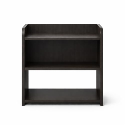 Image of FireBees Wooden Bedside Table 20x16x10 Inch | End Table with Shelves for Bedroom & Living Room | Side Table for Home Decor | Coffee Table | Compact Wooden Organizer Stand (Wenge Brown)