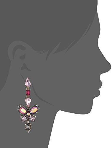 Betsey Johnson Butterfly Mismatch Linear Earrings #TOP19