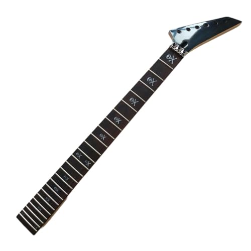 Manche de guitare électrique noir 24 frettes en érable pour réparer un manche voilé