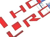 Red Bed Rail Letters Compatible with Silverado 2019-UP Selfadhesive ABS Plastic Inserts (Set of 2)