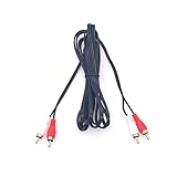 JZK 3 m langes Doppel-RCA-Kabel, Stereo-Audiokabel (2 Stecker auf 2 Stecker), HiFi-RCA-Kabel mit abgeschirmtem Subwoofer-Kabel für Heimkino, Verstärker, Lautsprecher, Fernseher und Autoradio