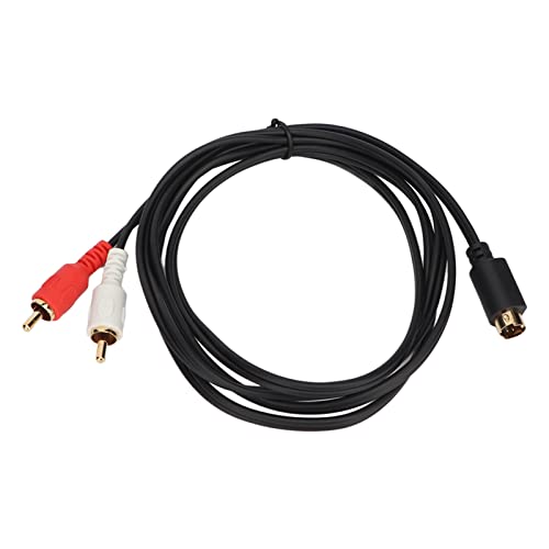 Câble S-Vidéo vers 2, S-Vidéo 4 Broches Mâle vers 2 Mâle Câble Adaptateur Séparateur Y 1,5 M pour Lecteur DVD, Caméscope, Décodeur, Magnétoscope, etc.