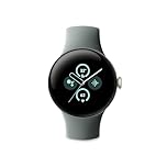 Google Pixel Watch 2 with the best of Fitbit Heart rate tracking, stress management, safety features – Android smartwatch – Champagne Gold Aluminium Case – Hazel Active Band – LTE