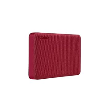 HD Externo Portátil Toshiba 4TB Canvio Advance USB 3.0 Vermelho - HDTCA40XR3CA