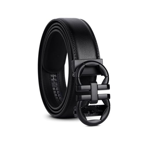Image of Genuine Leather Belt for Men Formal & Casual Wear - Belts for Men Leather Original, Durable Buckle - Belt for Man - Gift for Husband, Father, Friend