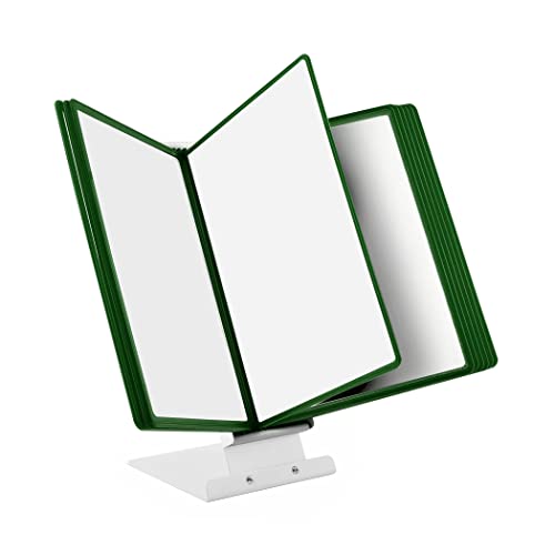 LEVIATAN Sistema de paneles de visualización de la mesa | con 10 paneles de pantalla A4, verde
