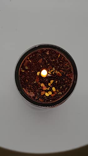 Bougie fixe réversible ésotérique de protection maison et purification spirituelle