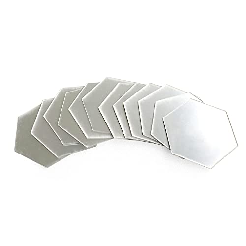 12 adhesivos hexagonales de espejo para pared, fondo de TV, removibles, para decoración de bricolaje, proceso profesional superior