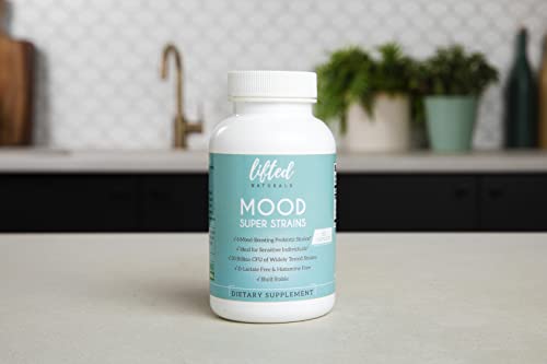 Lifted Naturals LN-MSS Probiotics - Mood Super Strains Probiotic - Naturally Supports Digestion & Mood - Histamine-Free Probiotics W/L Rhamnosus Gg, Shelf Stable Probiotic Supplement thumb #4