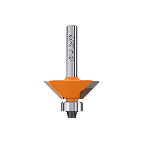 CMT Orange Tools 936.280.11 - Fresa para biselar con rodam. 45 grados hm s 8 d 31.7
