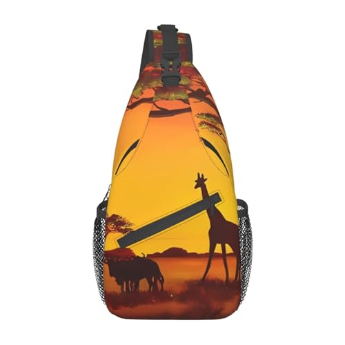 Sac de voyage compact contre le mal de dos imprimé africain noir