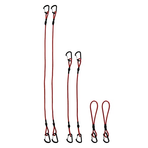 SARITE 6pcs Bungee Cords Wear- Resistant Tent Ropes Tent Cord Camping Ropes Portable Bungee Rope for Hiking Backpacking/479