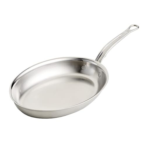 Comparison: Best Pan For Cooking Fish 8 Hestan Provisions - Oval Fish Pan Tri-Ply Stainless Steel, 2.12 Quart (12.5 x 9) Induction compatible & Dishwasher Safe